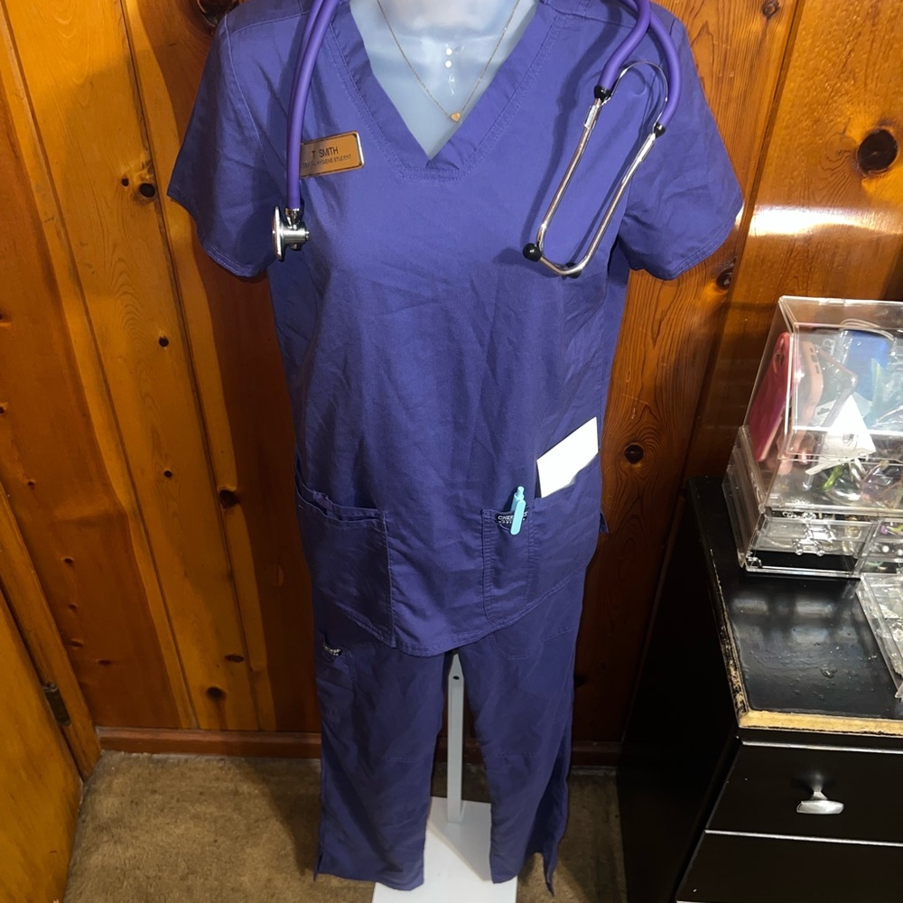 Purple Women's Scrub Set